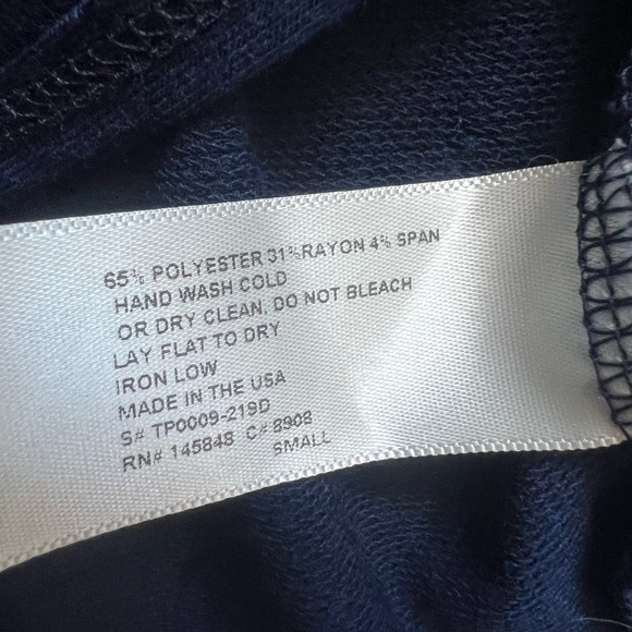 Everly Deep Blue Tie-Front Tank Top NWT S - Picture 7 of 7